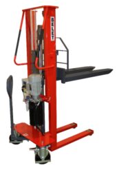 F 10ML - Fork-lift truck with motor lifting - Fork-lift truck, motor lifting, capacity 1000kg, overall fork width 540mm, lifting height 1600mm