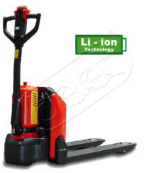 NFX 15AP/Lio - Electric pallet truck with - Low-lift pallet truck with electric travel and Li-Ion battery, capacity 1500kg, lifting height 200mm, overall fork width 540mm