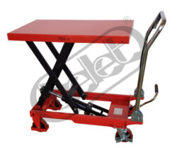 ZPX 30 - Table truck , foot operated - Table truck foot operated, capacity 300kg, lifting height 880mm. table dimensions 815x500mm