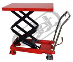 ZPX 35D - Table truck, foot operated - Table truck foot operated, capacity 350kg, lifting height 1300mm, table dimensions 910x500mm

