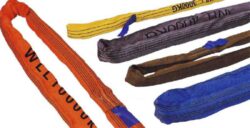CL-R-01/1/2 - winded sling 1m - Winded sling with woven cover and lengthwise smashed staple, length 1m, capacity 1000kg
